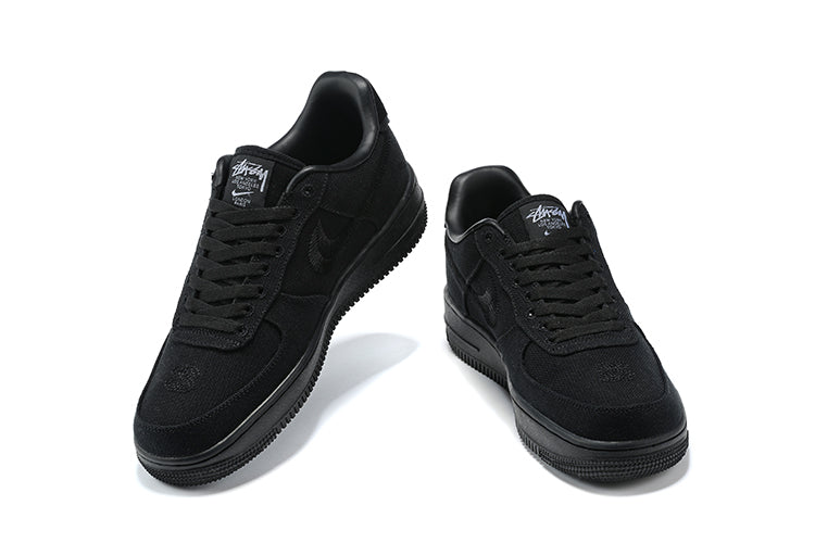 Nike Air Force 1 X Stussy โTriple Blackโ