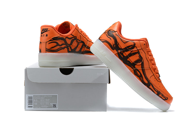 Air Force 1 "Orange Skeleton Halloween"