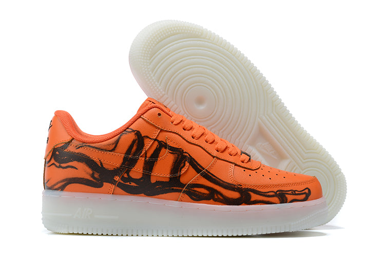 Air Force 1 "Orange Skeleton Halloween"