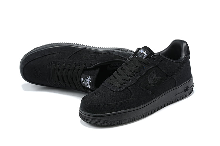 Nike Air Force 1 X Stussy โTriple Blackโ