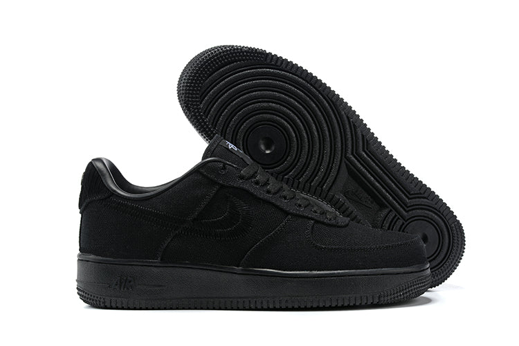 Nike Air Force 1 X Stussy โTriple Blackโ
