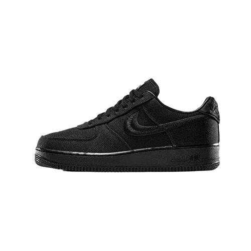 Nike Air Force 1 X Stussy โTriple Blackโ