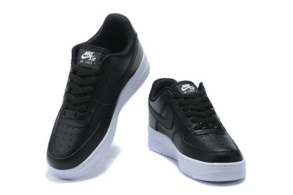 Nike Air Force 1 Low  Essential Black White Silver Mini Swoosh