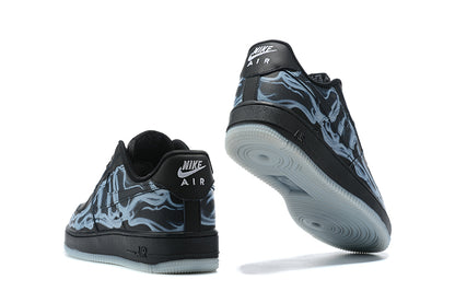 Air Force 1 "Black Skeleton Halloween" Blue