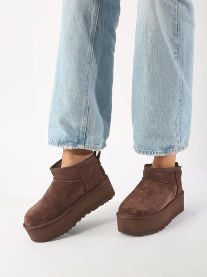 UGG Classic Ultra Mini Platform Brown | נעליי האג פלטפורמה חום עץ