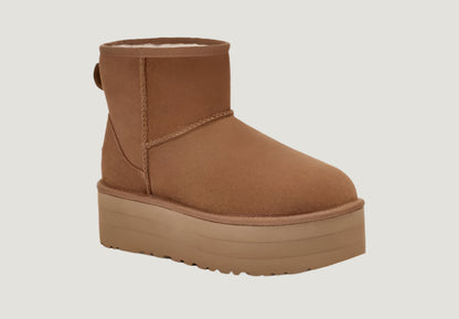 UGG Classic Mini Platform Chestnut | נעלי האג פלטפורמה חום