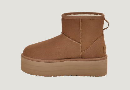 UGG Classic Mini Platform Chestnut | נעלי האג פלטפורמה חום