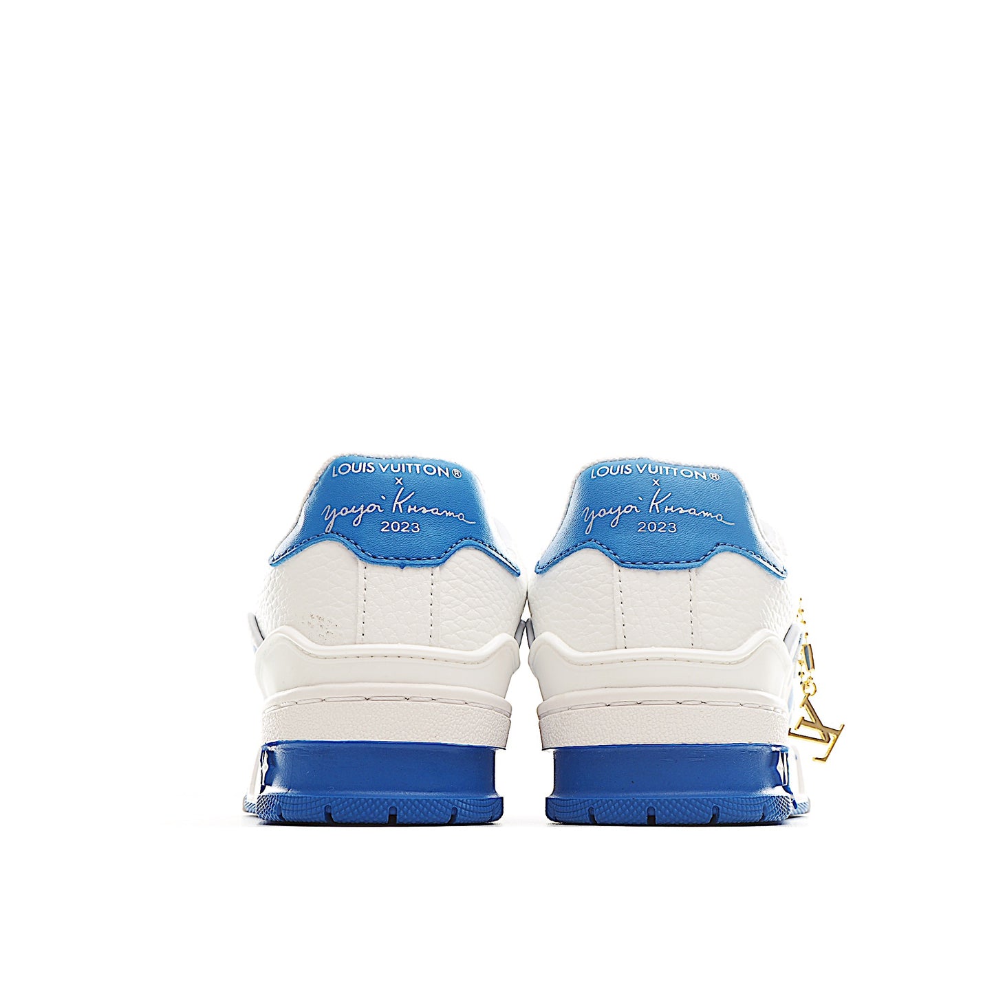 Louis Vuitton Trainer Sneaker White and Blue Dots Kids/ ילדים