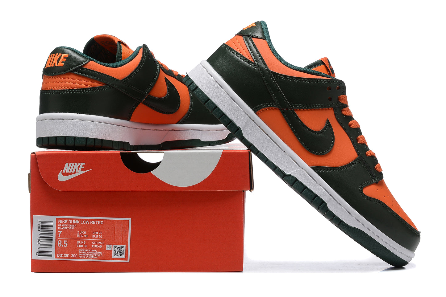 SB Dunk Low Retro Miami Hurricanes