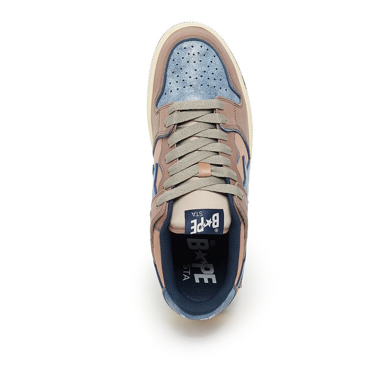 BAPE Sk8 Sta Low 'Vintage Beige Indigo'