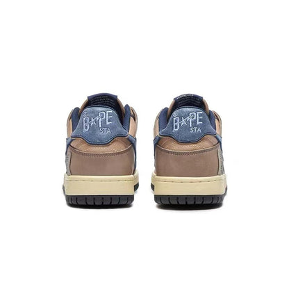 BAPE Sk8 Sta Low 'Vintage Beige Indigo'