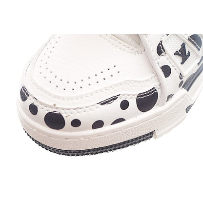 Louis Vuitton Trainer Sneaker White and Black Dots Kids/ ילדים