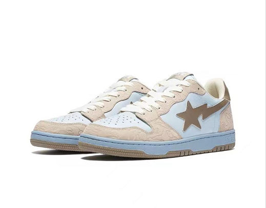 BAPE Sk8 Sta Low 'Blue/Tan'