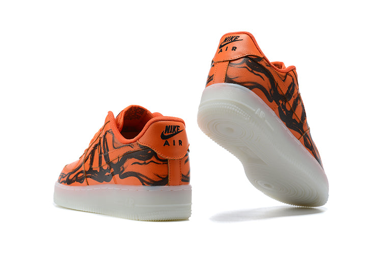 Air Force 1  "Orange Skeleton Halloween"