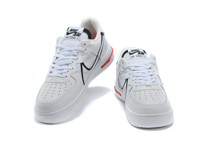 Nike Air Force 1 React White Black Red