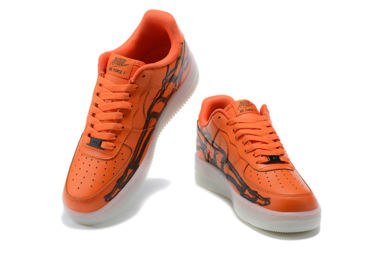 Air Force 1  "Orange Skeleton Halloween"