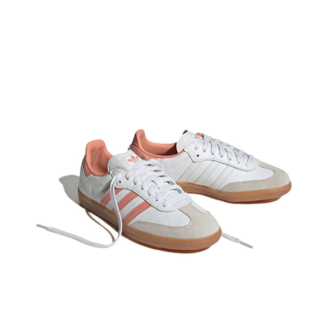 Adidas Samba white peach