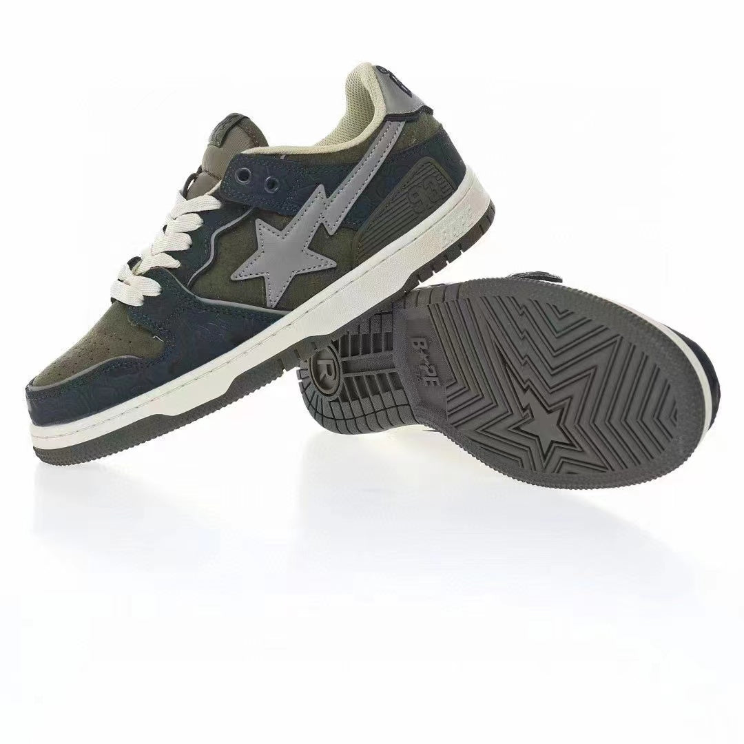 BAPE Sk8 Sta Low 'Navy/Grey'