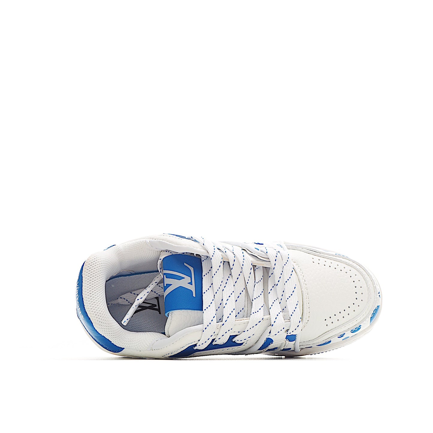 Louis Vuitton Trainer Sneaker White and Blue Dots Kids/ ילדים