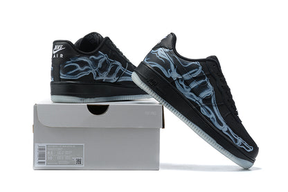 Air Force 1 "Black Skeleton Halloween" Blue