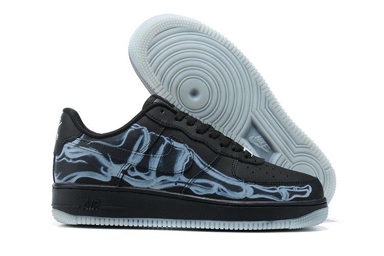 Air Force 1 "Black Skeleton Halloween" Blue