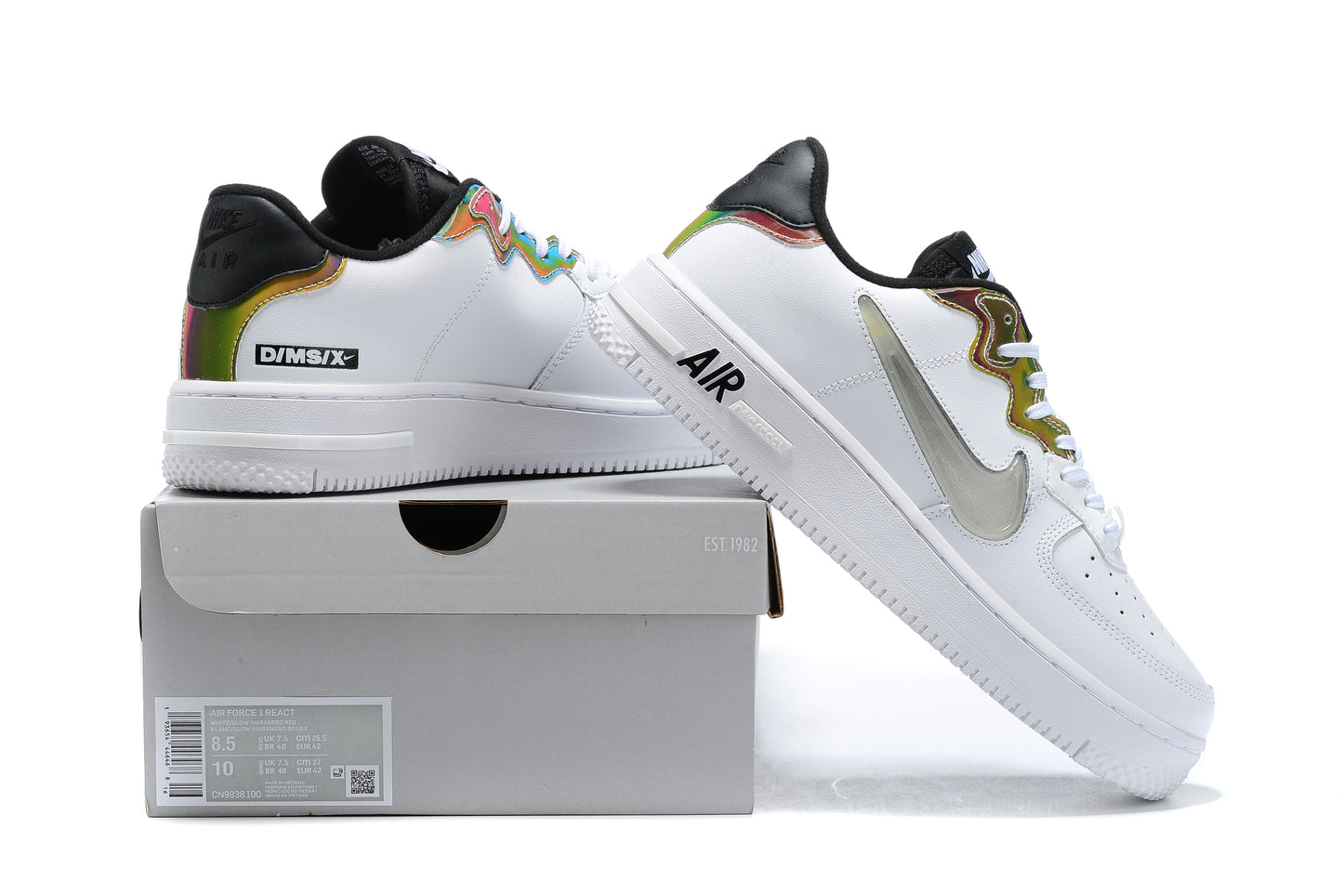 Nike Air Force 1 React LV8 White Glow