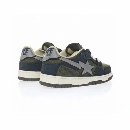 BAPE Sk8 Sta Low 'Navy/Grey'