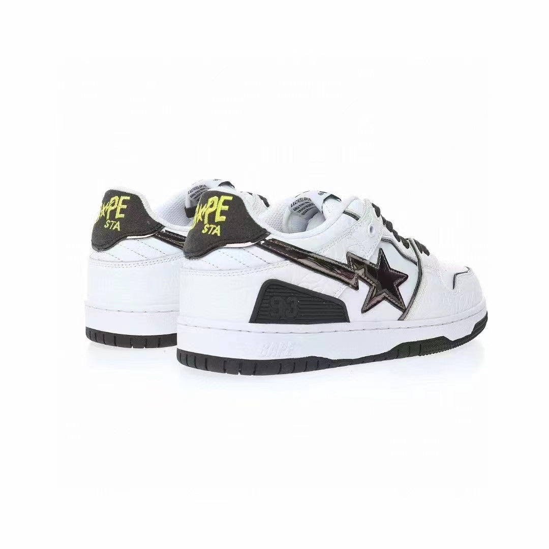 BAPE Sk8 Sta Low 'White Silver'