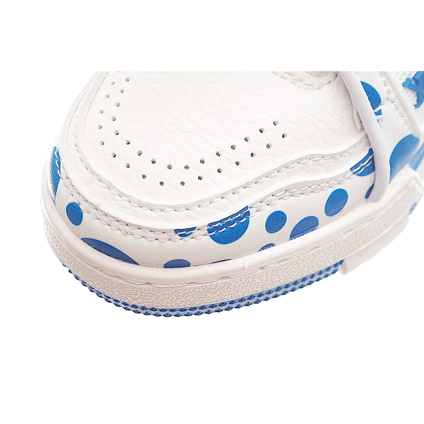 Louis Vuitton Trainer Sneaker White and Blue Dots Kids/ ילדים