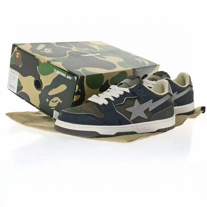 BAPE Sk8 Sta Low 'Navy/Grey'