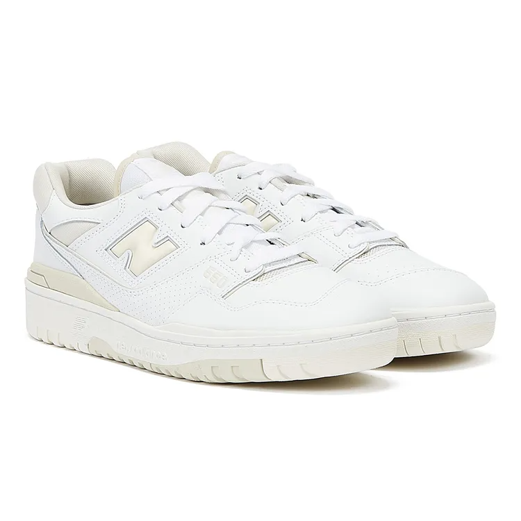 New Balance 550 Womens White / Silver Birch Trainers