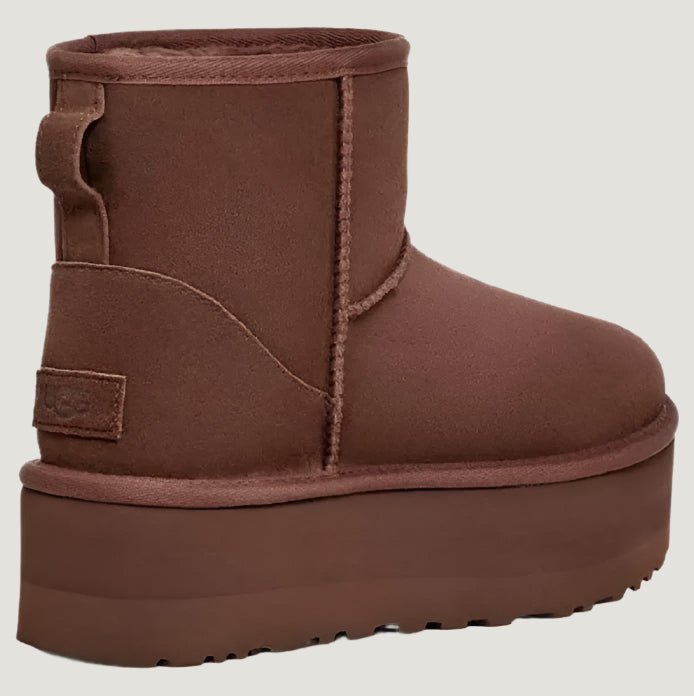 UGG Classic Mini Platform Brown | נעלי האג פלטפורמה חום עץ