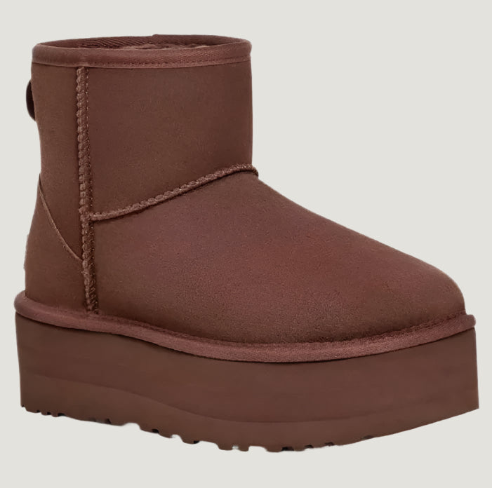 UGG Classic Mini Platform Brown | נעלי האג פלטפורמה חום עץ