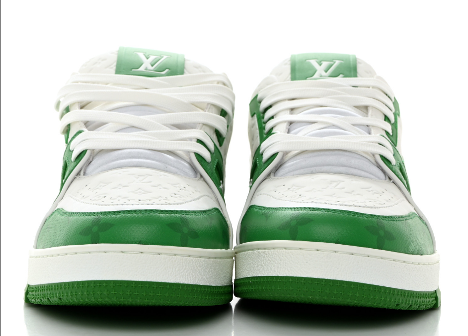 Louis Vuitton Calfskin Monogram Trainer Green