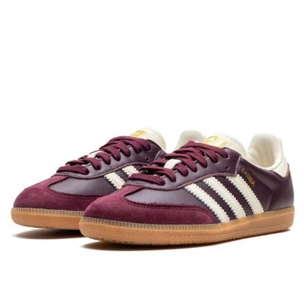 Adidas Samba OG Maroon Gold Metallic