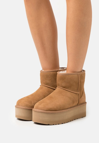 UGG Classic Mini Platform Chestnut | נעלי האג פלטפורמה חום