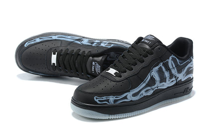 Air Force 1 "Black Skeleton Halloween" Blue