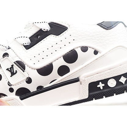 Louis Vuitton Trainer Sneaker White and Black Dots Kids/ ילדים