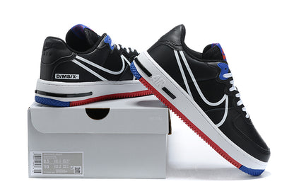 Nike Air Force 1 React Black/ White-Gym Red-Gym Blue