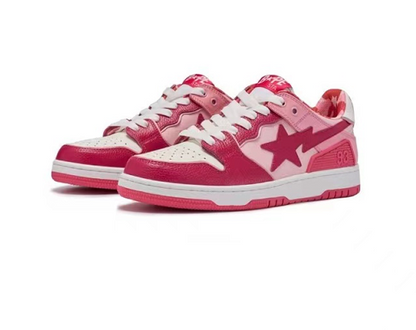 BAPE Sk8 Sta Low 'ABC Camo - Red'