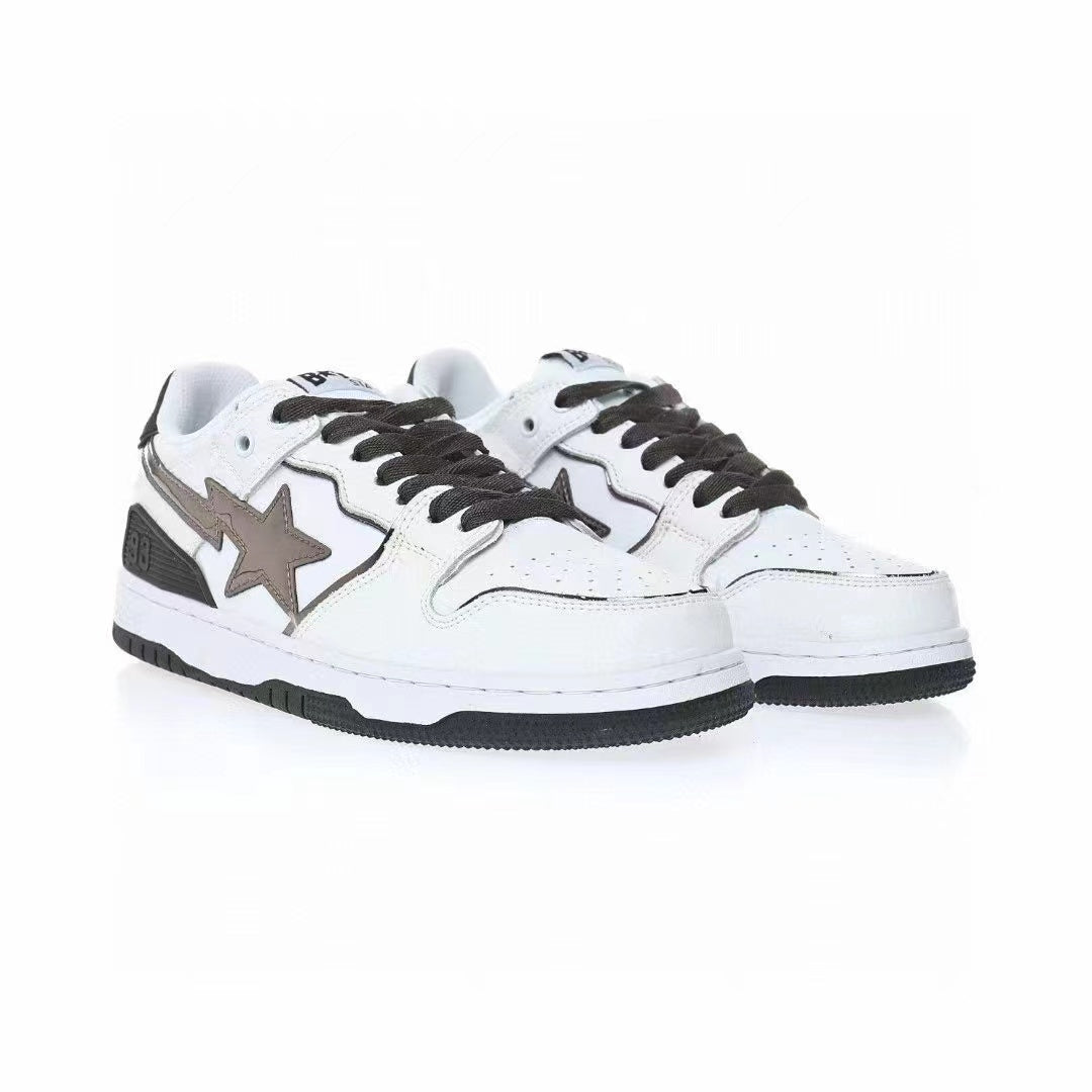 BAPE Sk8 Sta Low 'White Silver'