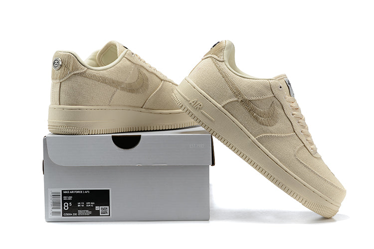 Nike Air Force 1 X Stussy 'Fossil'