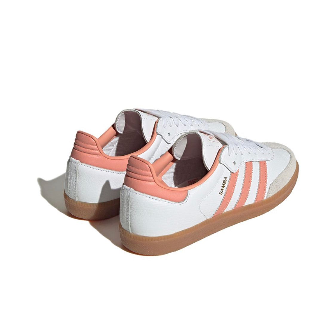 Adidas Samba white peach