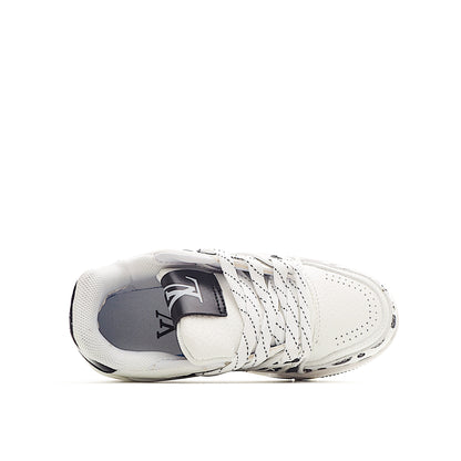 Louis Vuitton Trainer Sneaker White and Black Dots Kids/ ילדים