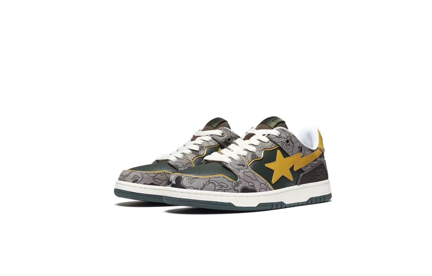 BAPE Sk8 Sta Low 'Green Camo'