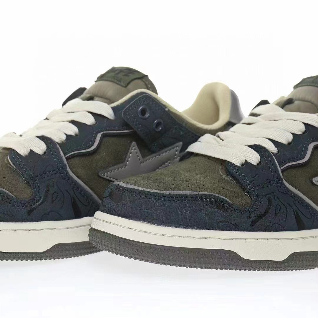 BAPE Sk8 Sta Low 'Navy/Grey'