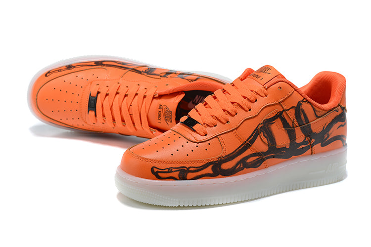 Air Force 1  "Orange Skeleton Halloween"