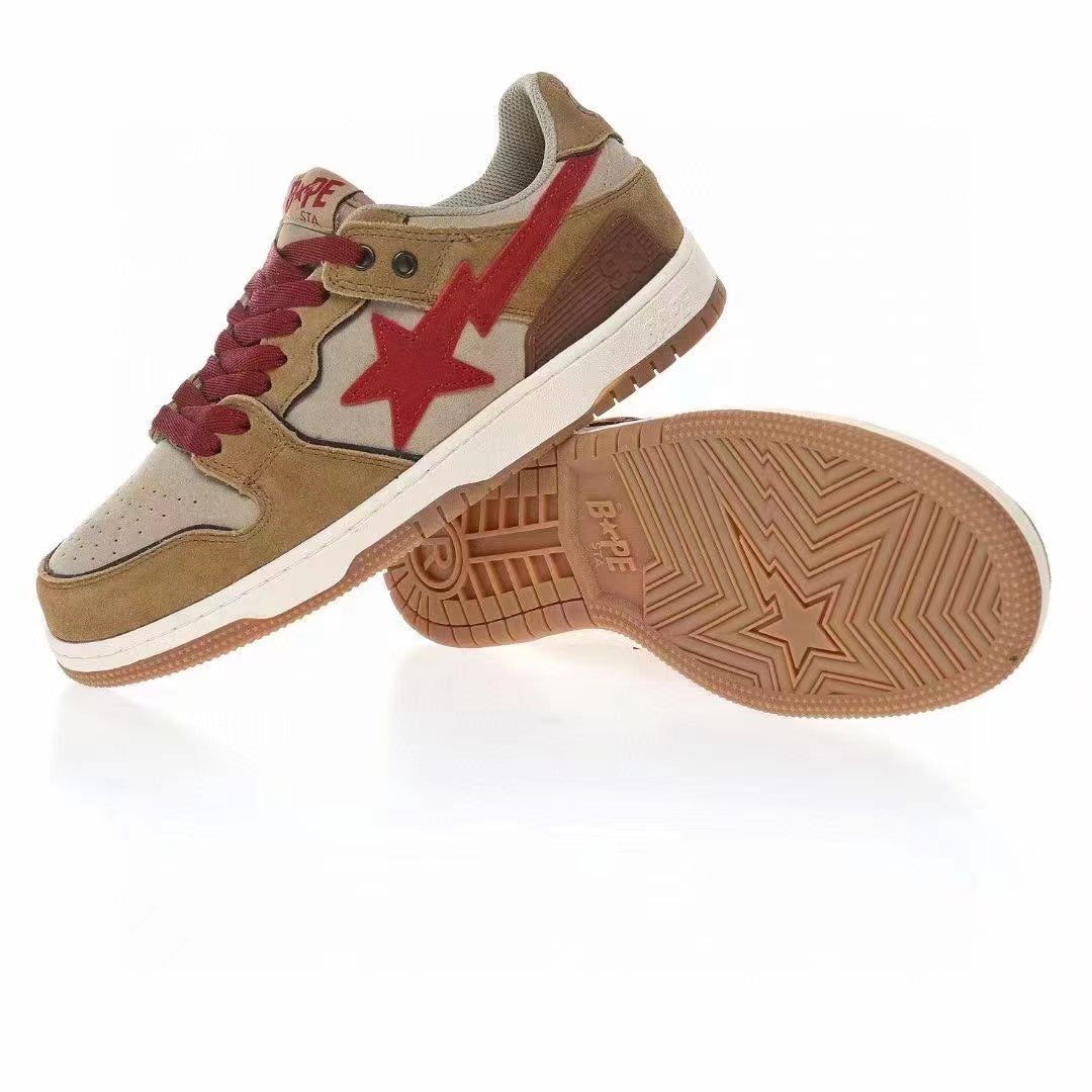 BAPE Sk8 Sta Low 'Wheat Red'