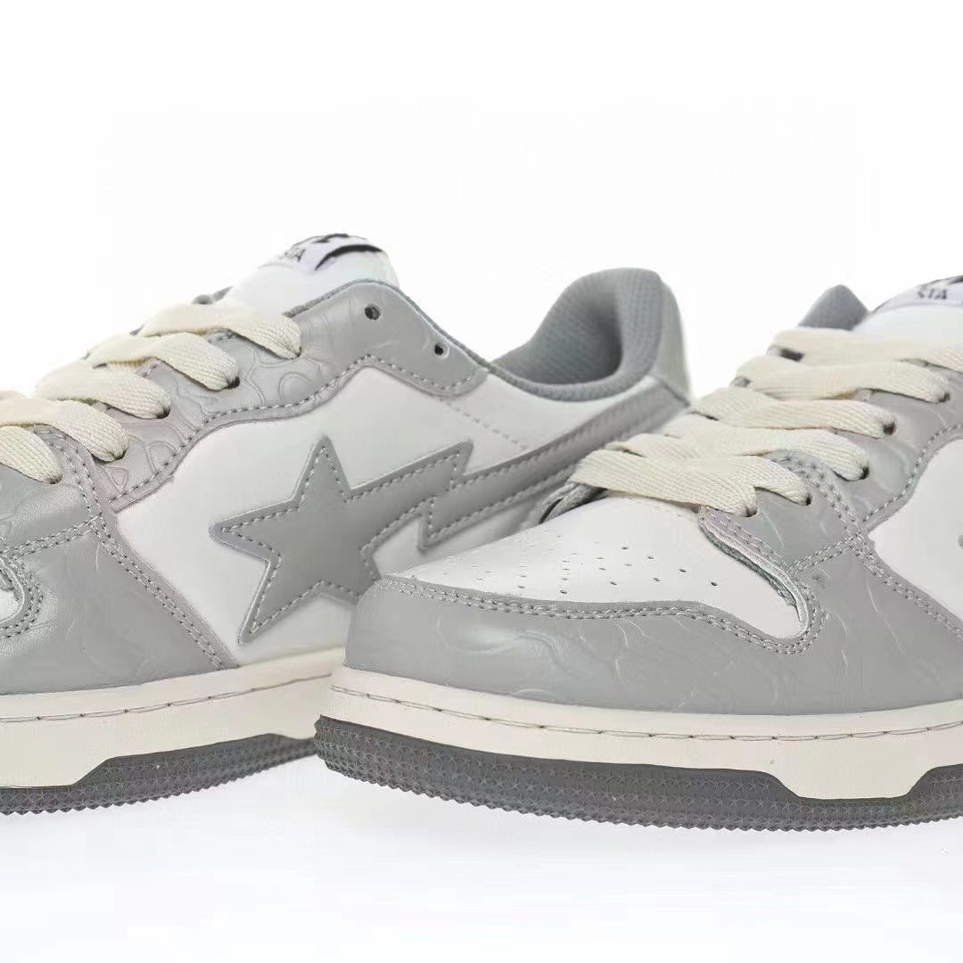 BAPE Sk8 Sta Low 'Gray White'