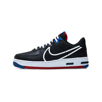 Nike Air Force 1 React Black/ White-Gym Red-Gym Blue